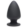 Черная мягкая анальная пробка Squeezable Small Anal Plug - 9 см.