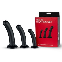 Набор из 3 черных анальных втулок Dilating Set