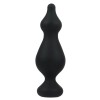 Черная анальная втулка Amuse L - 13,8 см.