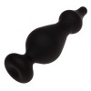Черная анальная втулка Amuse L - 13,8 см.