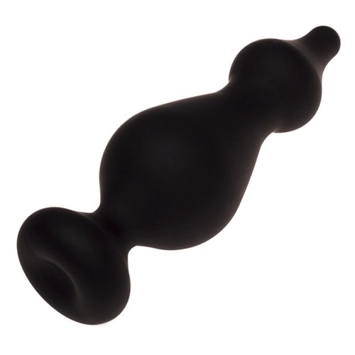 Черная анальная втулка Amuse L - 13,8 см.