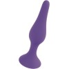 Фиолетовая анальная втулка Silcone Purple Plug Extra Large - 15,5 см.