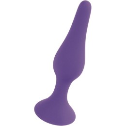 Фиолетовая анальная втулка Silcone Purple Plug Extra Large - 15,5 см.
