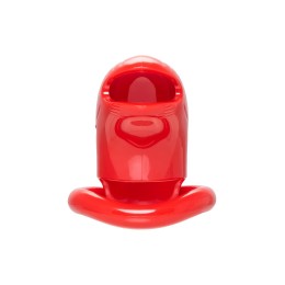 Красный мужской пояс верности из пластика