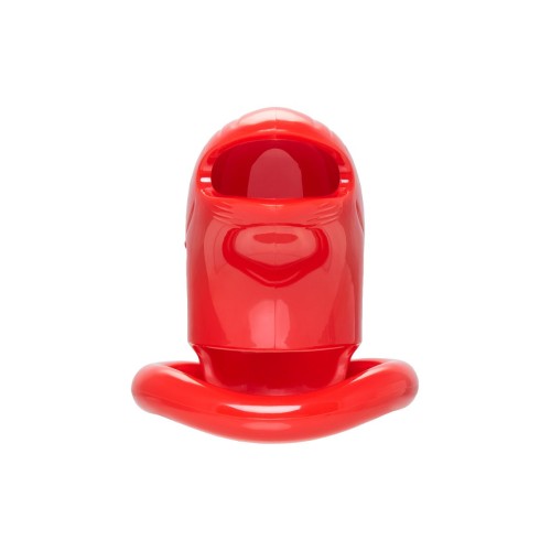 Красный мужской пояс верности из пластика