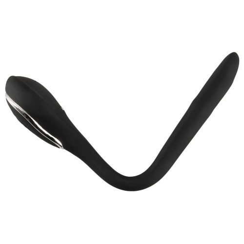 Черный гибкий уретральный стимулятор с вибрацией Vibrating Bendable Dilator - 13,5 см.