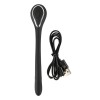 Черный гибкий уретральный стимулятор с вибрацией Vibrating Bendable Dilator - 13,5 см.