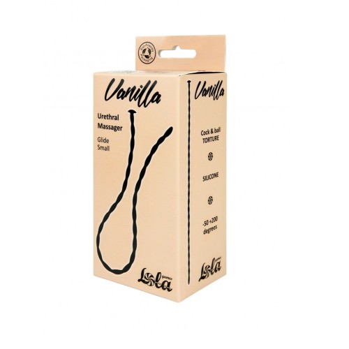 Черный уретральный массажер Glide Small - 30 см.