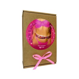 Эффектный розовый пояс из голографической эко-кожи