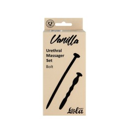 Набор из 2 черных уретральных массажеров Bolt