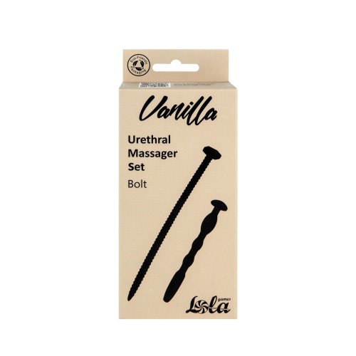 Набор из 2 черных уретральных массажеров Bolt