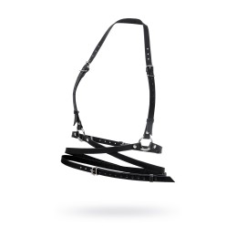 Черная кожаная портупея «Осанка»