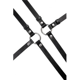 Черная кожаная портупея «Осанка»