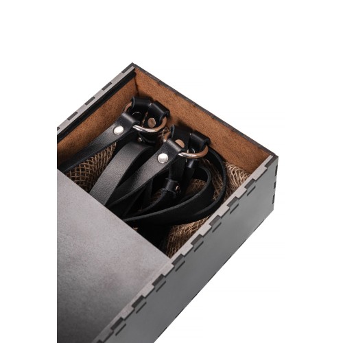 Черная кожаная портупея «Осанка»