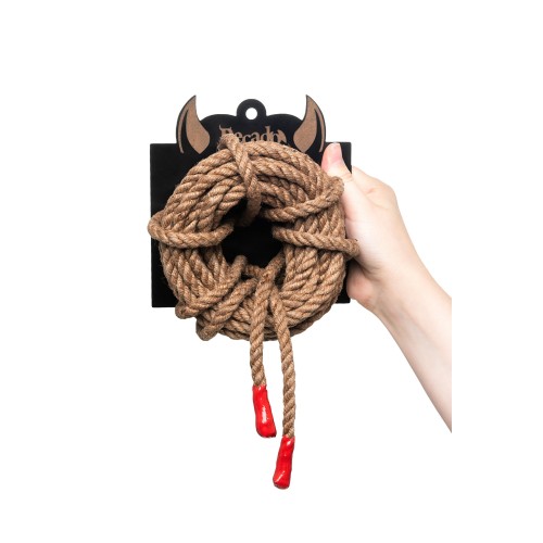 Джутовая веревка для шибари - 10 м.