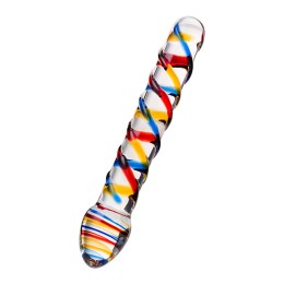 Стеклянный фаллос с гладкой головкой - 19,5 см.