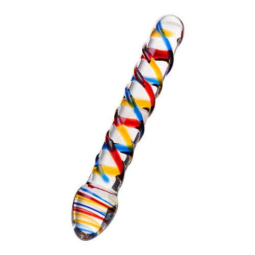 Стеклянный фаллос с гладкой головкой - 19,5 см.