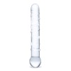 Стеклянная прозрачная палочка-фаллос Callisto Clear Glass Dildo - 18 см.