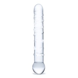 Стеклянная прозрачная палочка-фаллос Callisto Clear Glass Dildo - 18 см.