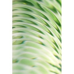 Стеклянный фаллоимитатор со спиралевидным рельефом - 16,5 см.