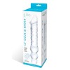 Прозрачный двухсторонний стимулятор 12  Double Ended Dildo - 28 см.