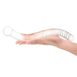 Стеклянный фаллоимитатор 11’’ Glass Pelvic Wand Double Ended - 28 см.
