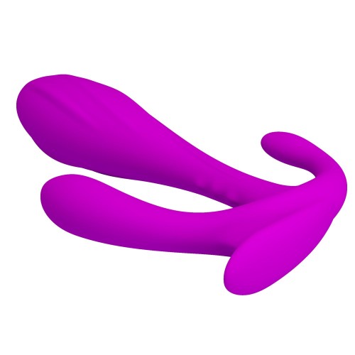 Лиловый силиконовый тройной стимулятор Edgar