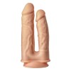 Телесный анально-вагинальный фаллоимитатор Double Penetrator - 19,5 см.