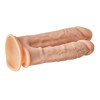 Телесный анально-вагинальный фаллоимитатор Double Penetrator - 19,5 см.