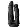 Черный анально-вагинальный фаллоимитатор Double Penetrator - 19,5 см.