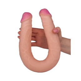 Двусторонний фаллос из неоскина - 48 см.