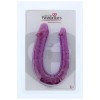Фиолетовый двойной фаллоимитатор Double Head Dong - 30 см.
