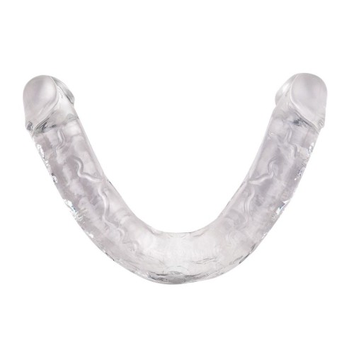 Прозрачный двусторонний фаллоимитатор Infinity - 33,5 см.