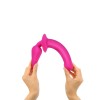 Ярко-розовый двусторонний фаллоимитатор Switch Plug-In Semi-Realistic Size L