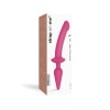 Ярко-розовый двусторонний фаллоимитатор Switch Plug-In Semi-Realistic Size L
