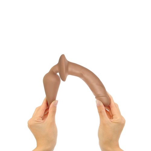 Карамельный двусторонний фаллоимитатор Switch Plug-In Realistic Size S