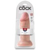 Телесный фаллоимитатор King Cock 10  Chubby - 25 см.