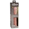 Телесный фаллоимитатор-реалистик King Cock Ellite Dual Density - 28 см.