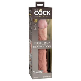 Телесный фаллоимитатор-реалистик King Cock Ellite Dual Density - 28 см.