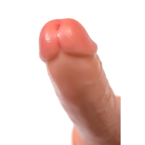 Телесный фаллоимитатор на присоске RealStick CALIBER - 20 см.