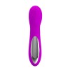 Лиловый силиконовый вибратор Arvin - 14,2 см.