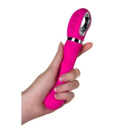 Розовый вибратор JOS PILO с WOW-режимом - 20 см.