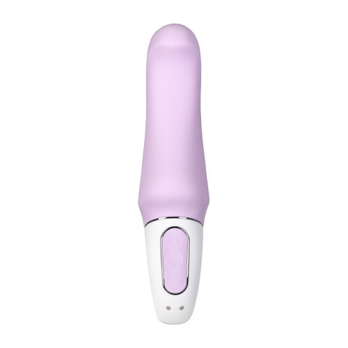 Сиреневый вибратор Satisfyer Charming Smile - 18,5 см.