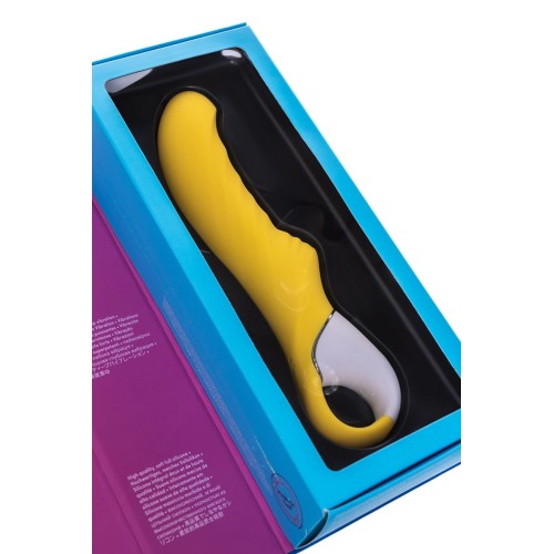 Жёлтый вибратор Satisfyer Yummy Sunshine - 22,5 см.