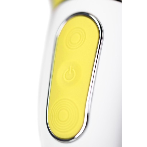 Жёлтый вибратор Satisfyer Yummy Sunshine - 22,5 см.