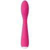 Ярко-розовый G-стимулятор IRIS Clitoral & G-spot Vibrator - 18 см.