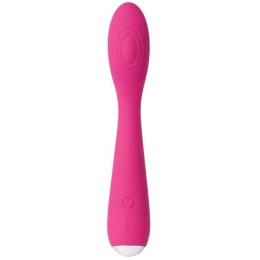 Ярко-розовый G-стимулятор IRIS Clitoral & G-spot Vibrator - 18 см.