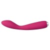 Ярко-розовый G-стимулятор IRIS Clitoral & G-spot Vibrator - 18 см.