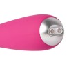 Ярко-розовый G-стимулятор IRIS Clitoral & G-spot Vibrator - 18 см.