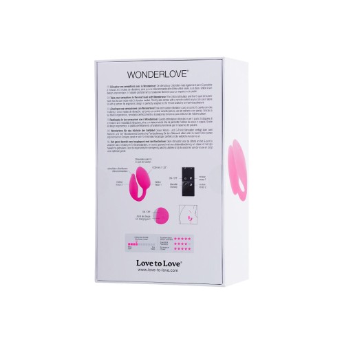 Розовый стимулятор Wonderlove